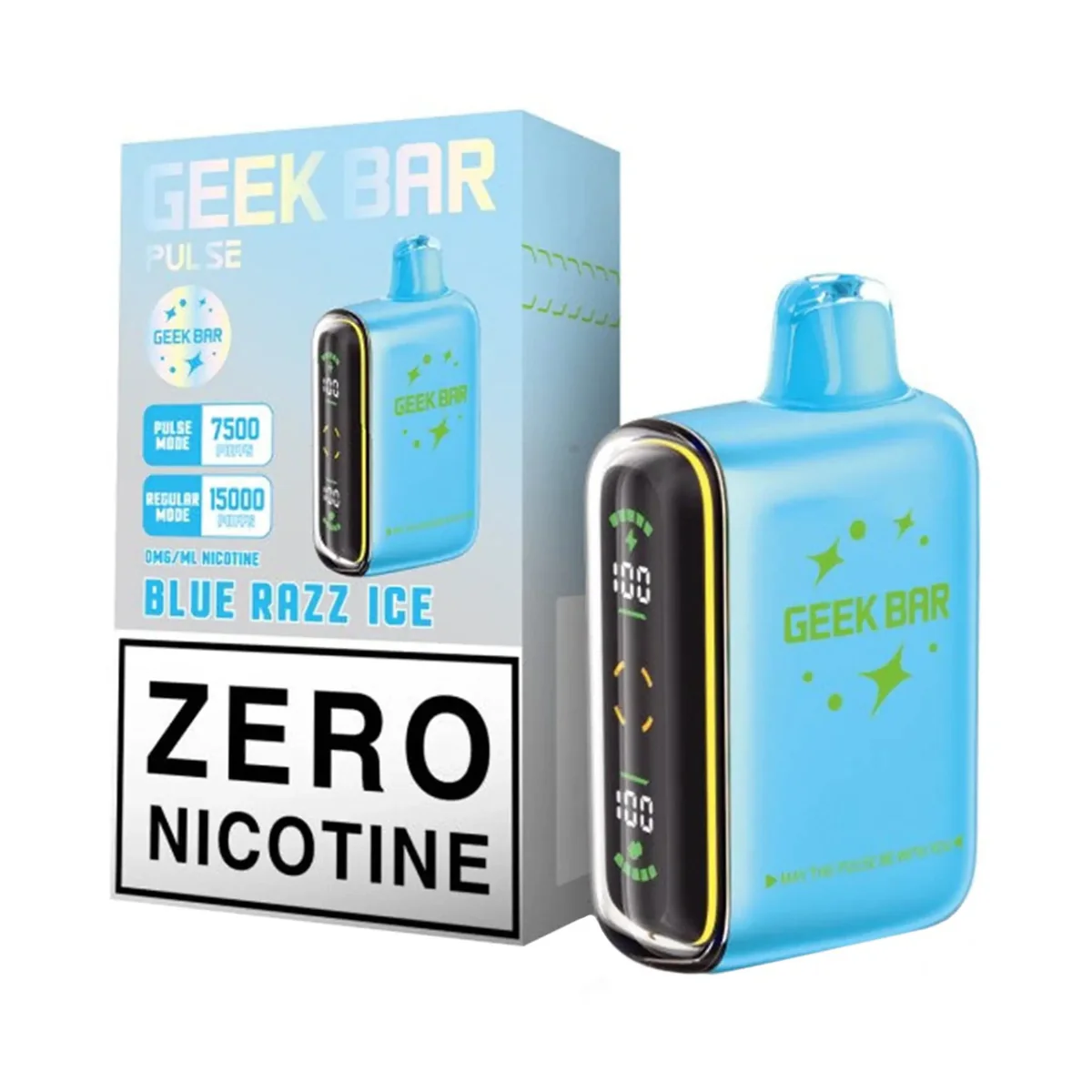 Geek Bar Pulse Zero 15000 – Vape Jetable Sans Nicotine à Double Mode